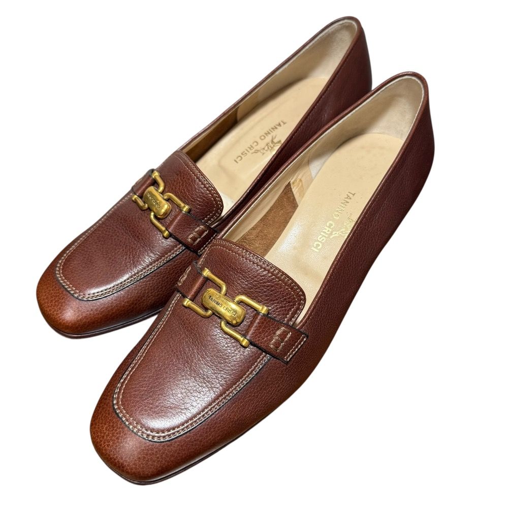 良品 TANINO CRISCI タニノクリスチー レザー ローヒール