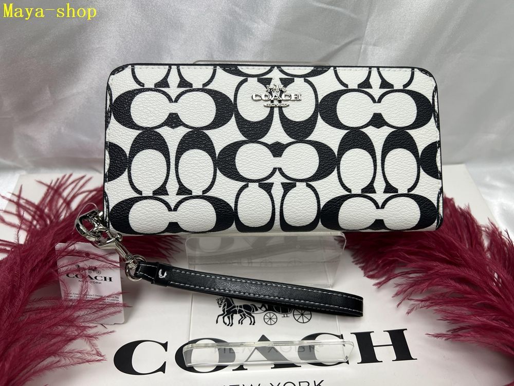 コーチ COACH 長財布 財布 シグネチャー キャンバス ロング ジップ アラウンド ウォレット ラウンドファスナー ブラックマルチ CP409 A339プレゼント 贈り物 ギフト   財布 レディース 新品未使用 ブランド ファッション 8