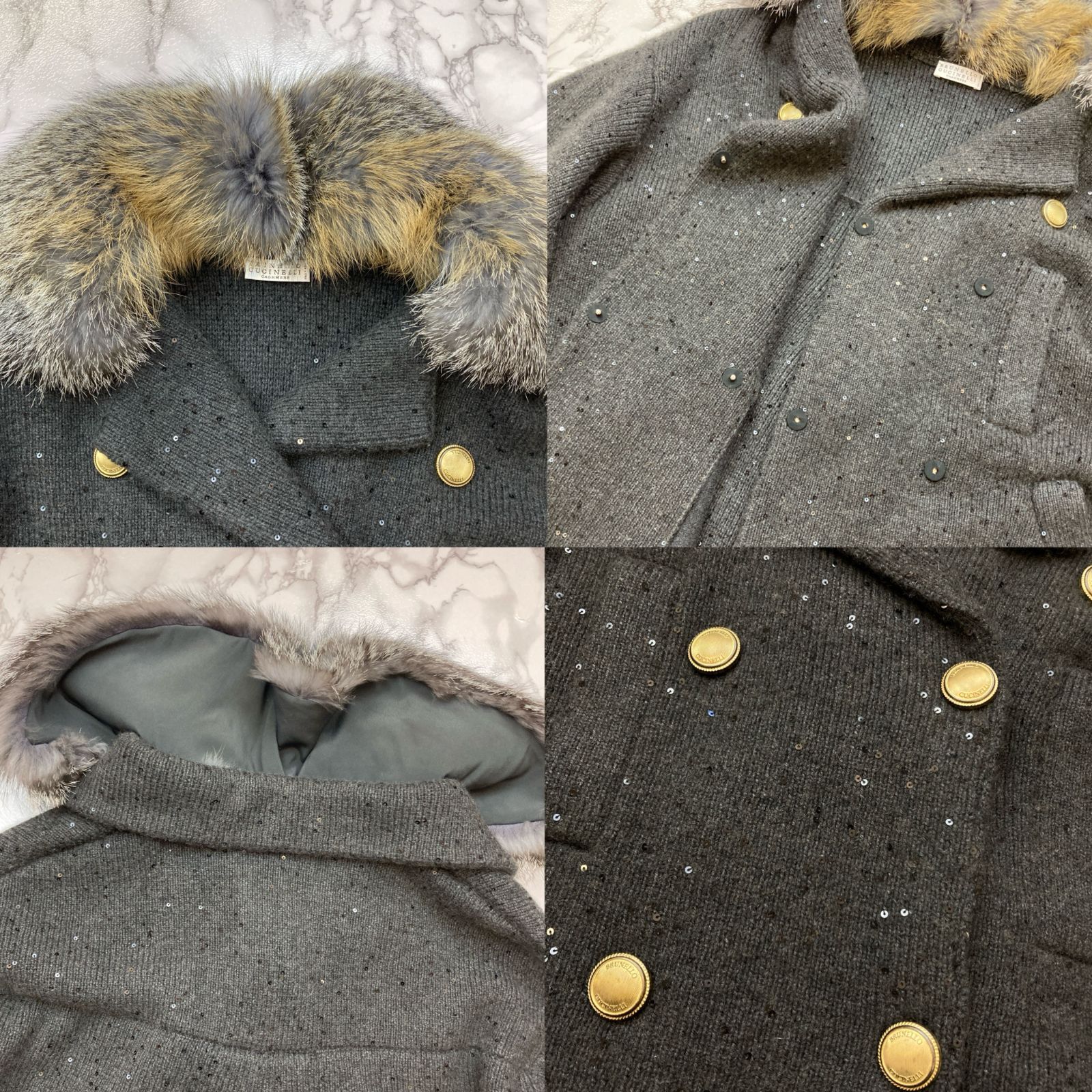 ✨美品✨ Brunello Cucinelli ブルネロクチネリ ニット ファー 