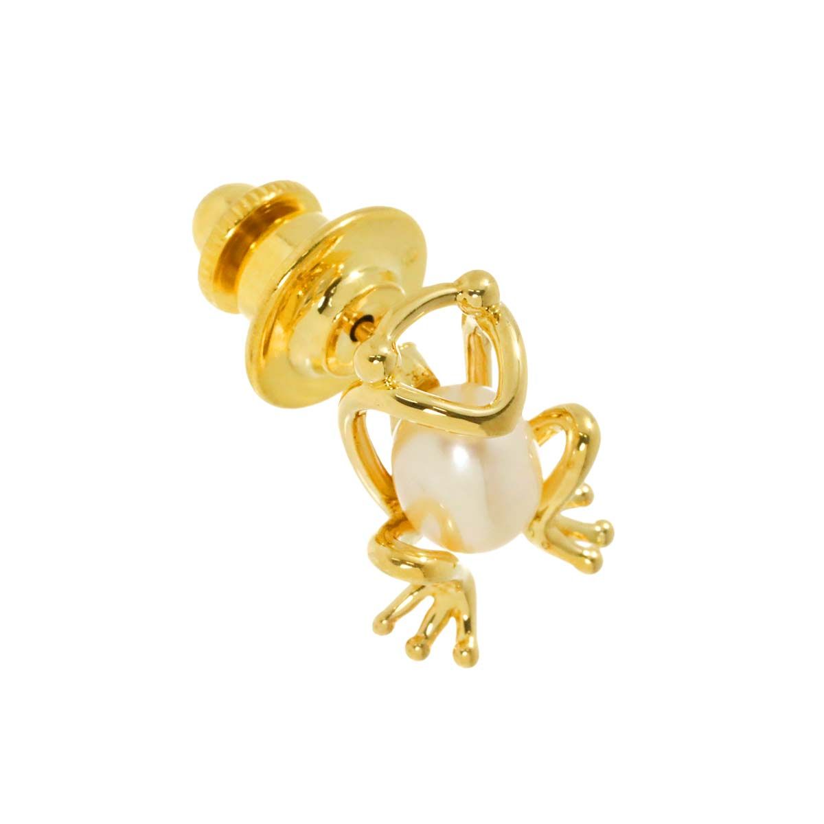 美品✨ミキモト　K18 パール　ブローチ コサージュ　ステッキ　ハット　帽子 希少✨皇室御用達 MIKIMOTO ミキモト アコヤパール ブローチ