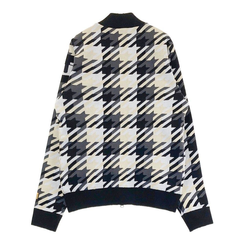 サイズ：M LOUD MOUTH ラウドマウス 蓄熱 ニットジャケット 千鳥