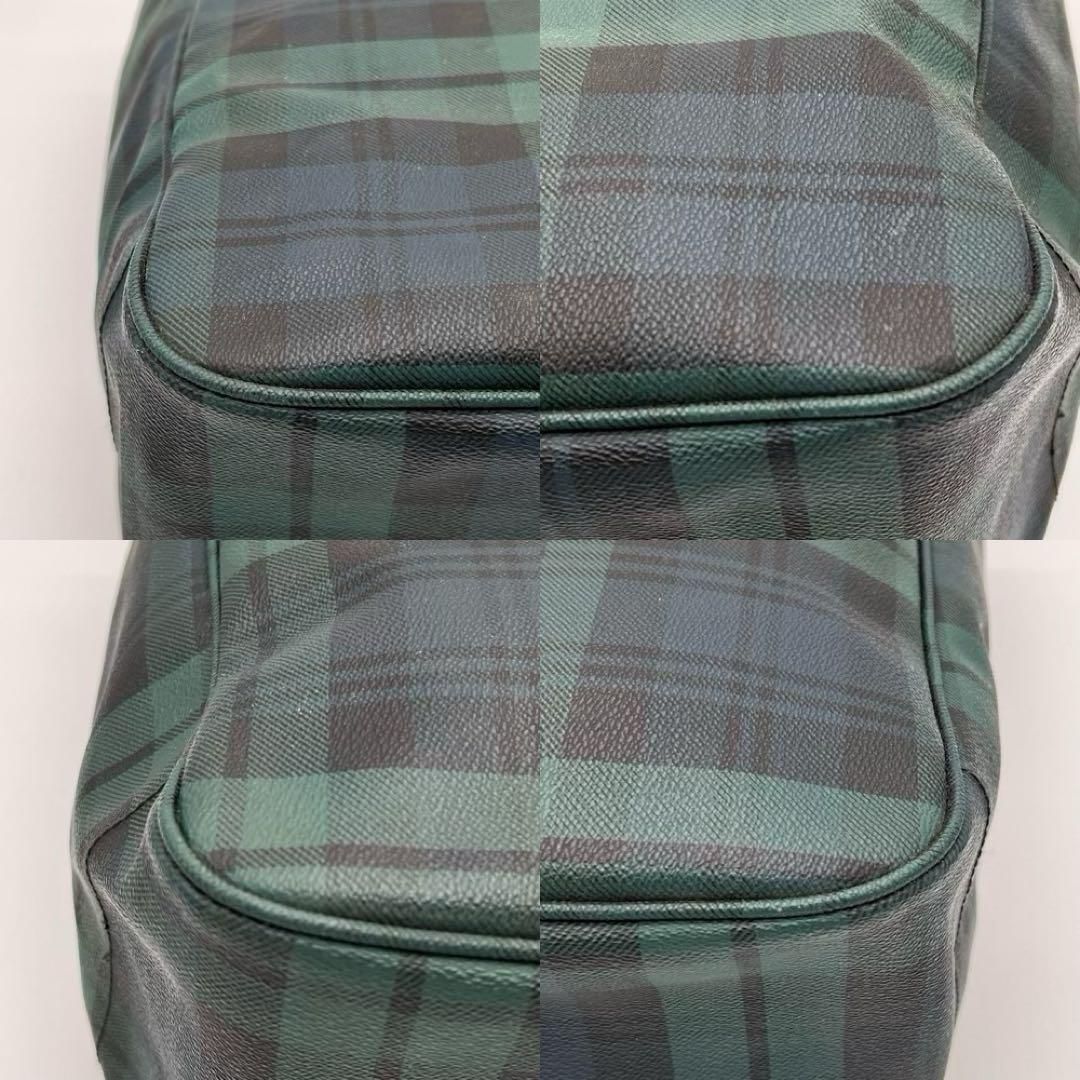 美品】RalphLauren トートバッグ チェック柄 ヴィンテージ 緑色