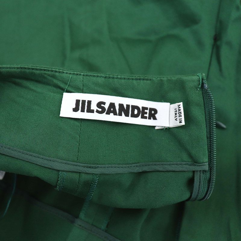 ジルサンダー JIL SANDER テーパードパンツ スラックス 34 緑 グリーン /DF ■OS