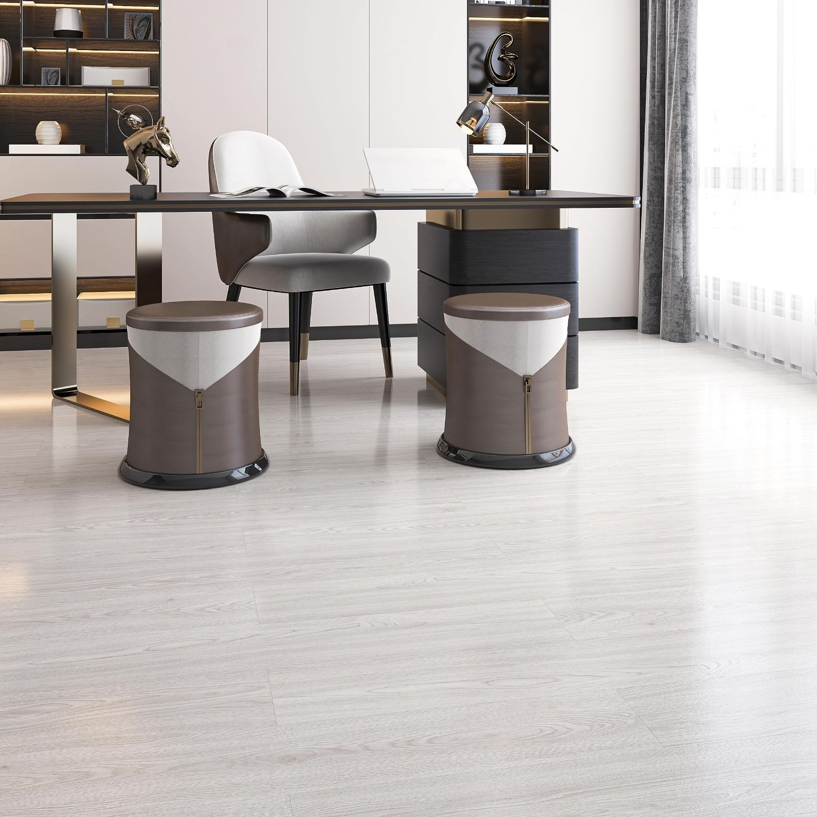 新着商品 床補修 トイレ 玄関 接着剤不要 剥がせる シート フローリング 模様替え フロアシート 初心者向け 貼るだけ 型番号94 シール式 約3畳分 36枚セット 木目調 フロアタイル EMBOWLIFE