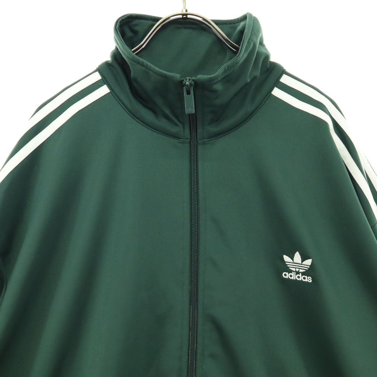 美品 adidas アディダス 刺繍 トレフォイルロゴ 長袖 トラック