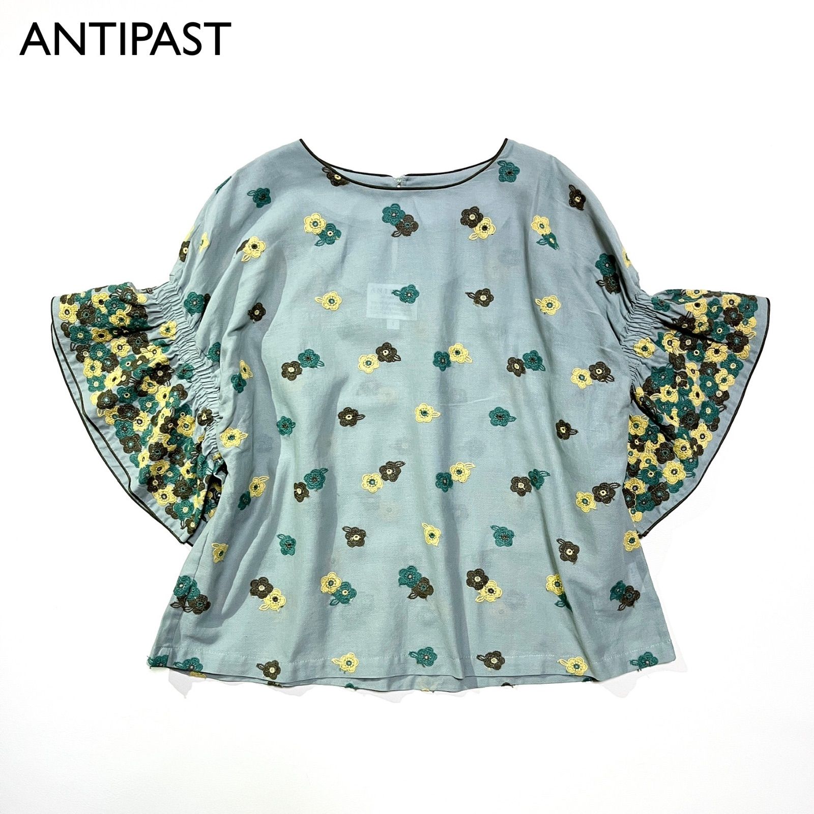 cD64 ANTIPAST 2025SS Embroideryトップス 花柄刺繍シャツ ブラウス 定価45 100円