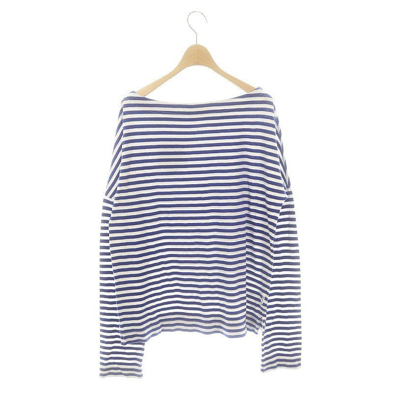 マディソンブルー ボートネック ワッペン付 ボーダー カットソー Tシャツ マディソンブルー MADISONBLUE ワッペン付き ボートネック