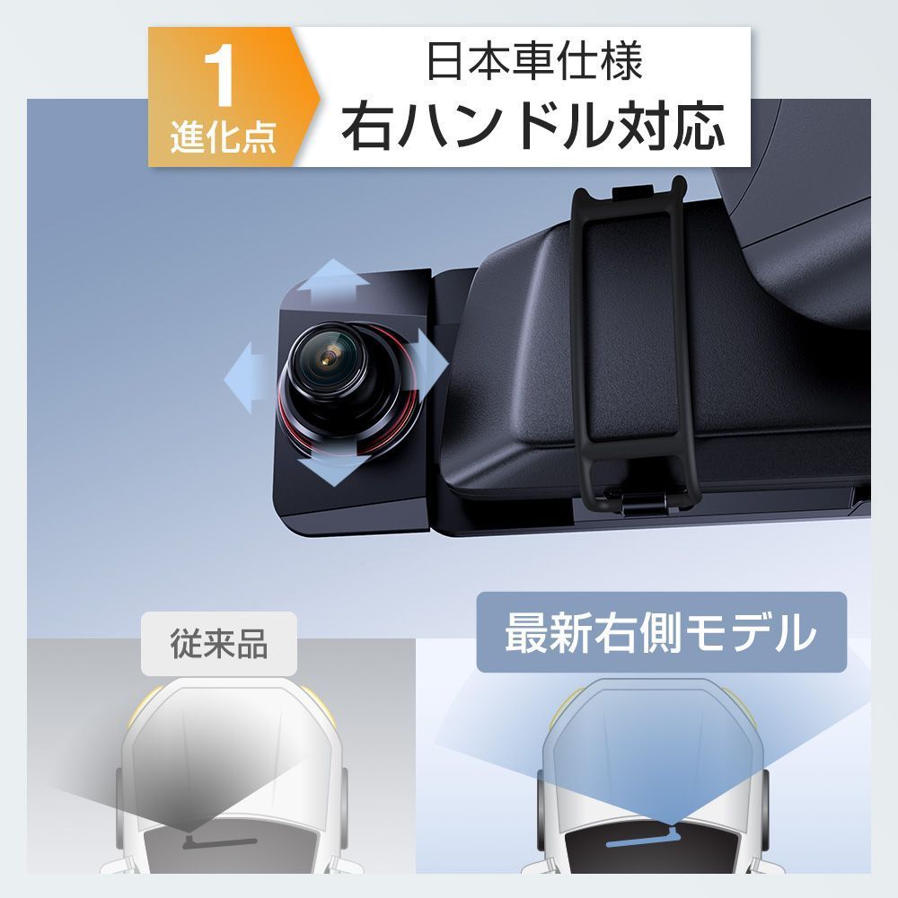 新品未使用 ドライブレコーダー ミラー型 4K画質 HDR WDR Amazon