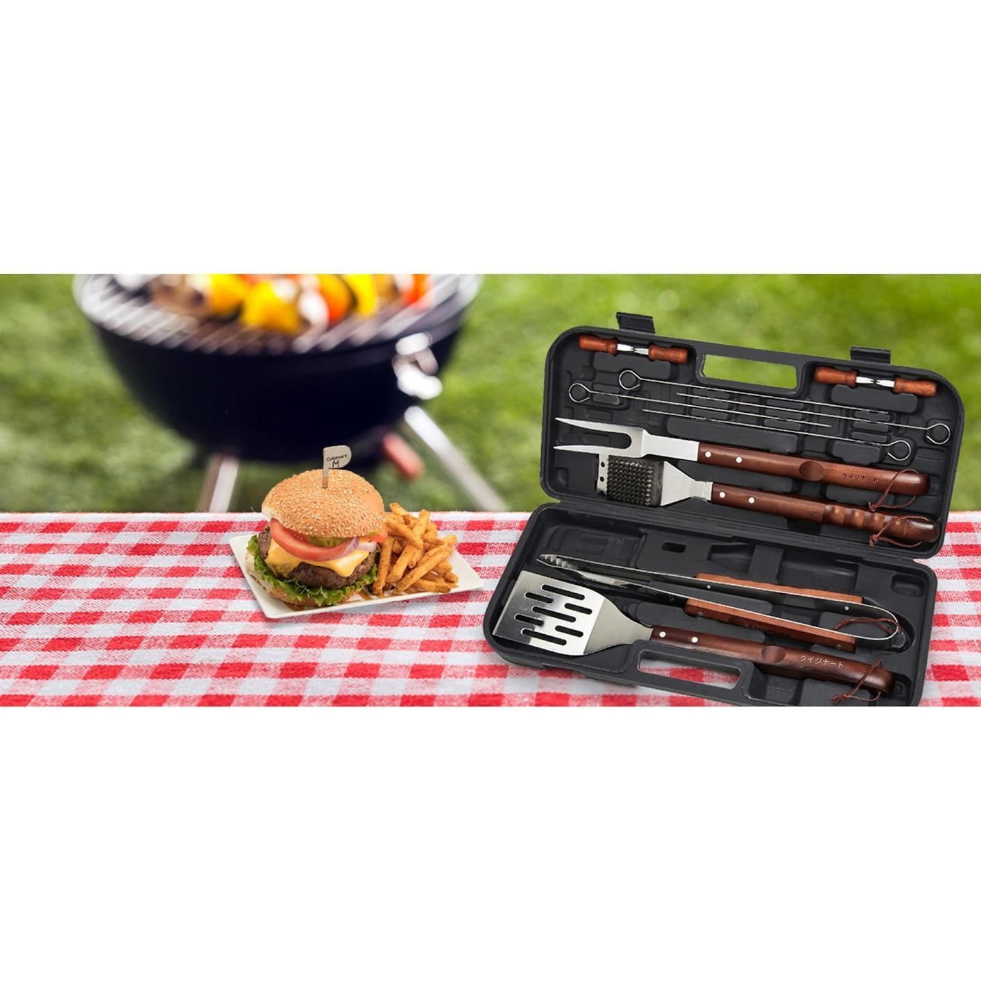 バーベキューツール BBQツールセット グリルアクセサリー 必需品 耐久性 バーベキュー キャンプ アウトドア