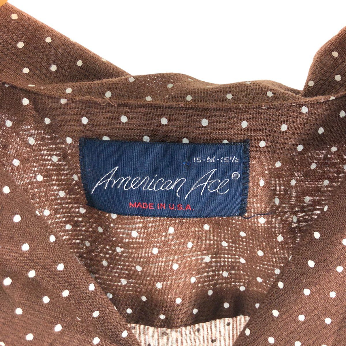 古着 American Ace ドット柄 半袖 オープンカラー シャツ ボックスシャツ USA製 レディースM相当 /eaa562041 古着 American Ace ドット柄 半袖 オープンカラー シャツ