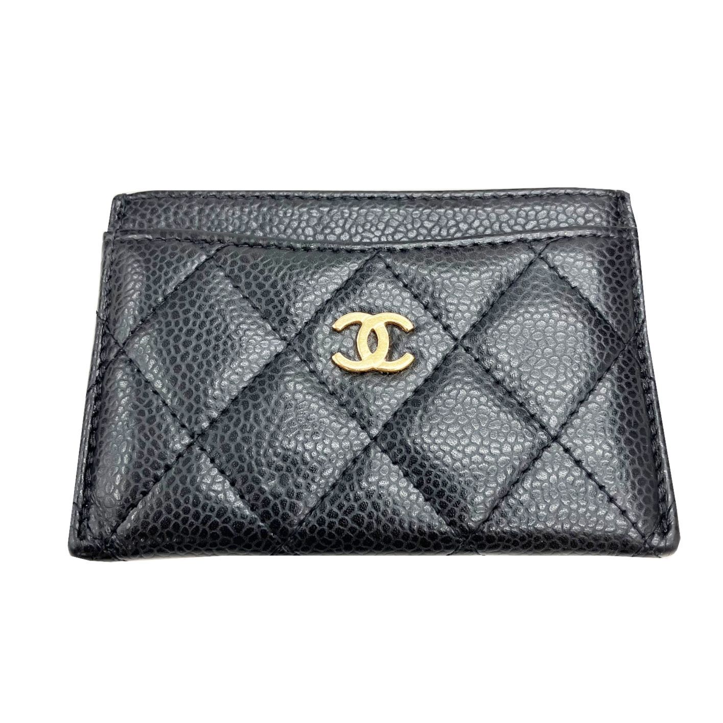 CHANEL シャネル クラシックカードケース AP0213 キャビアスキン レザー ブラック カードケース お洒落 レディース ブランドギャラリー心斎橋店