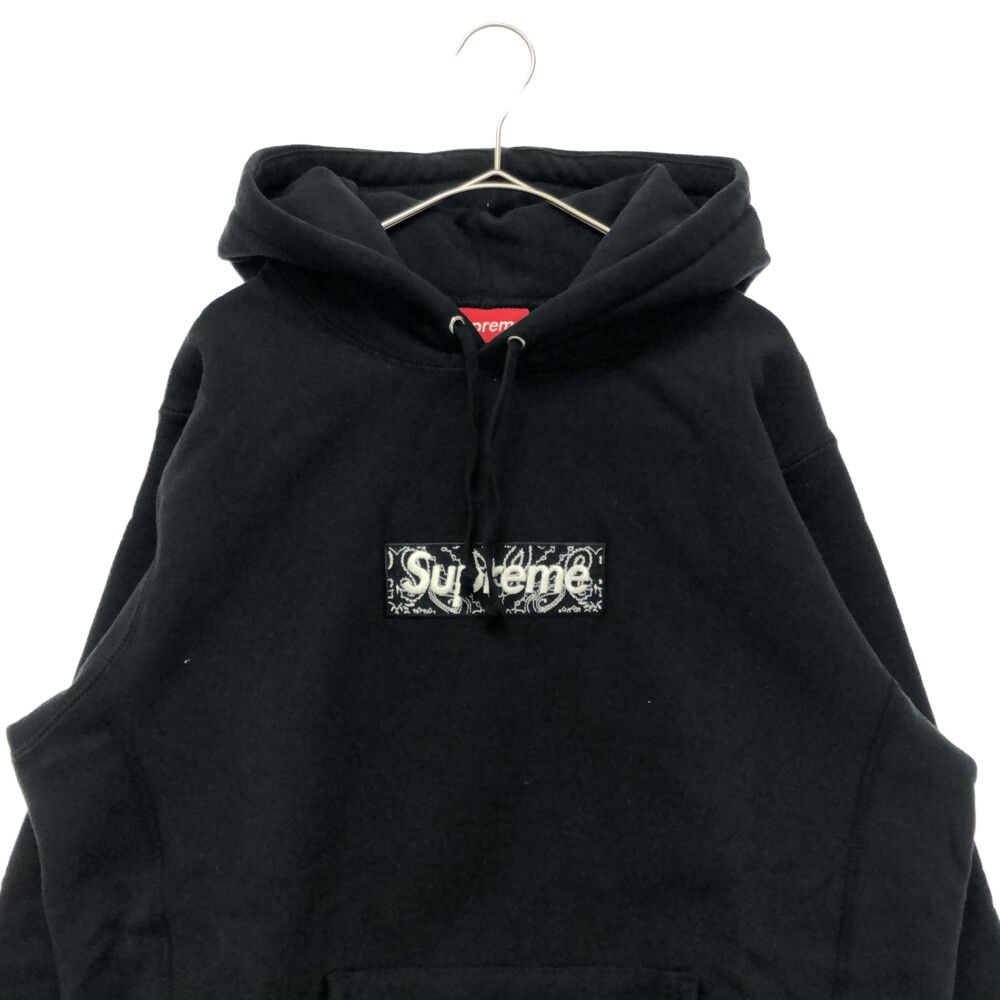 SUPREME (シュプリーム) 19AW Bandana Box Logo Hooded Sweatshirt バンダナ ボックスロゴ パーカー  フーディー プルオーバー ブラック - メルカリ