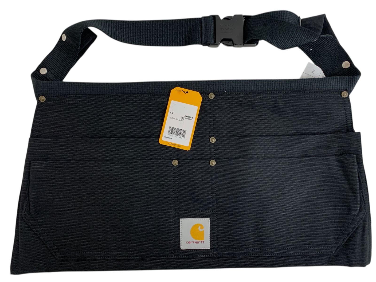Carhartt カーハート FIRM DUCK HALF APRON エプロンバッグ 106668 S|M ブラック 雑貨|004