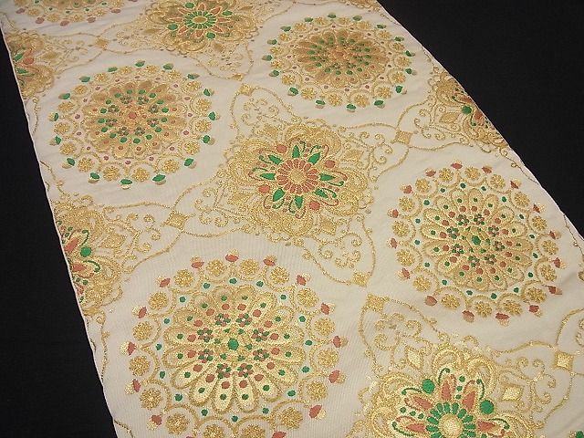 平和屋本店□極上 龍村美術織物 たつむら 六通柄袋帯 唐織 揺英文 逸品  