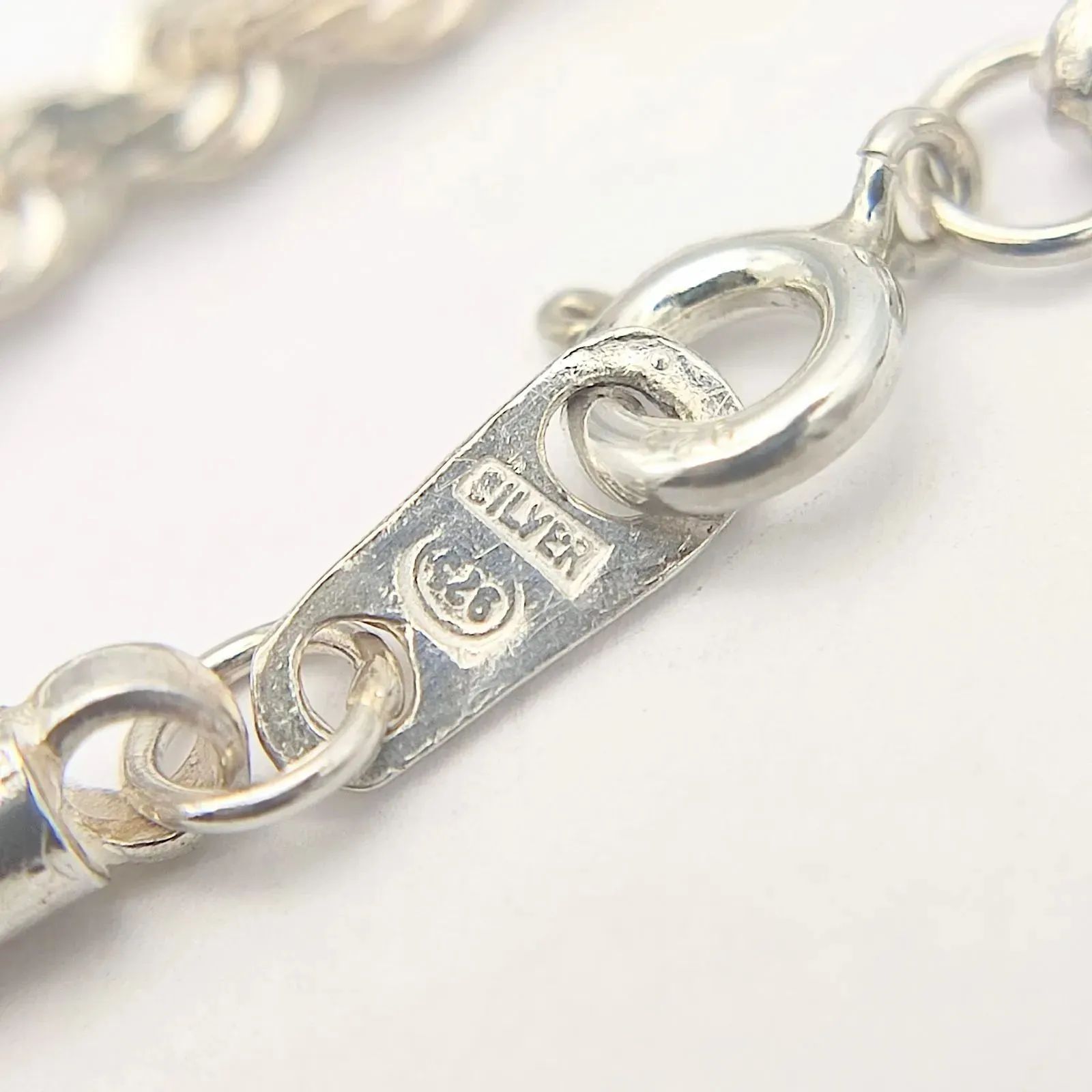美品】ツイストチェーンネックレス SILVER シルバー925 45