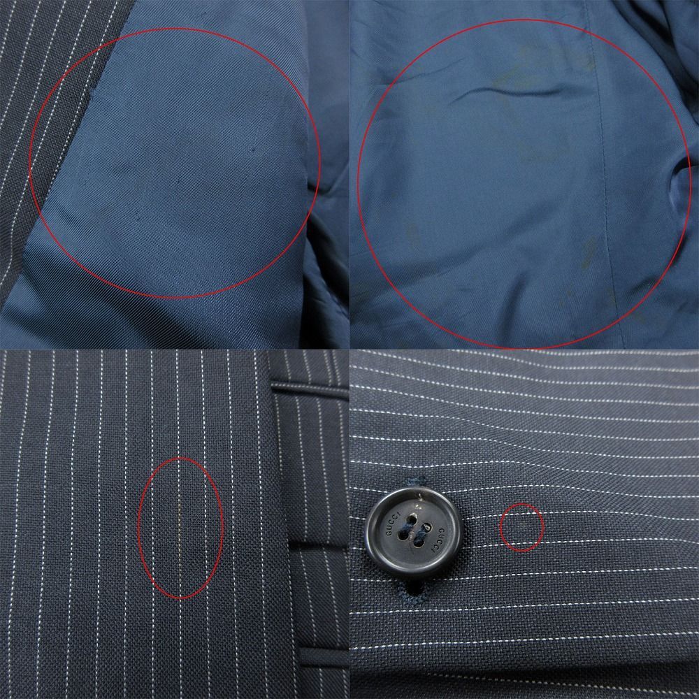 GUCCI グッチ ピンストライプ柄 スーツ セットアップ 3B