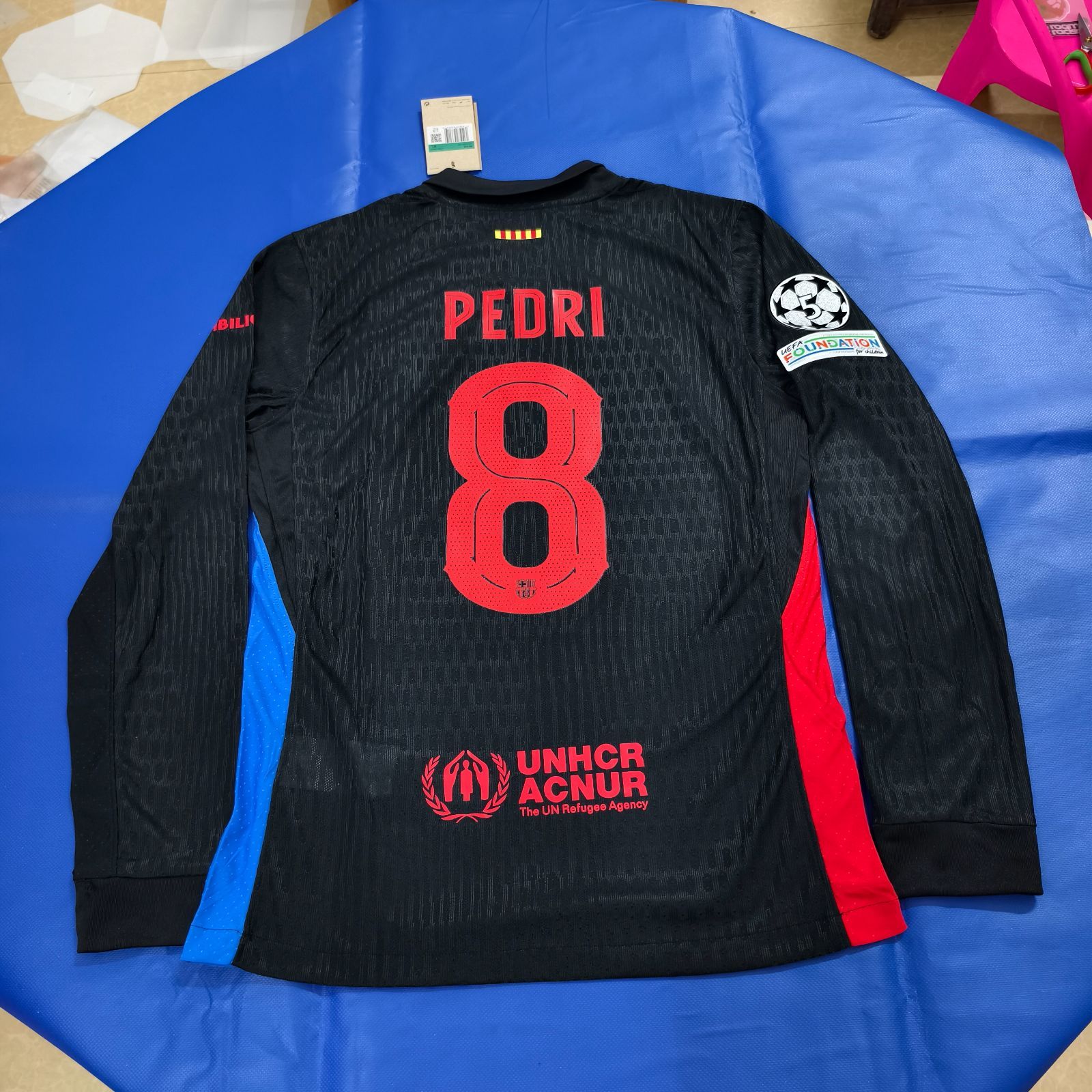 2024-25 バルセロナ アウェイ 長袖 8番 ペドリ ユニフォーム 24-25 バルセロナアウェイチームユニフォーム8番 ぺドリ 長袖 2024-25