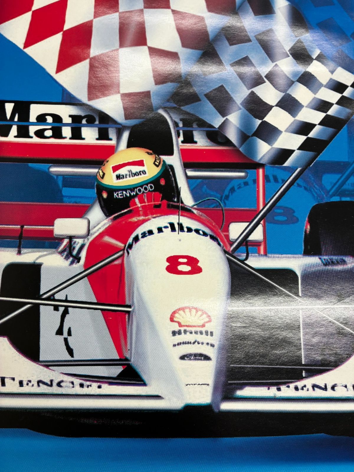 アイルトン・セナ】 1994年モナコグランプリ 額装ポスター