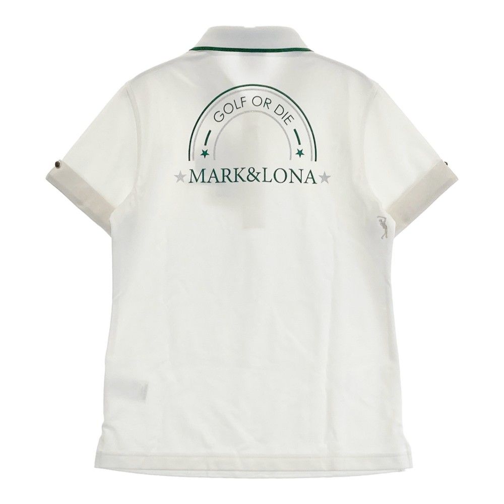 MARK&LONA半袖ポロシャツ | ホワイト レディース |ゴルフウェア MARK&LONA半袖ポロシャツ | ホワイト レディース |ゴルフウェア