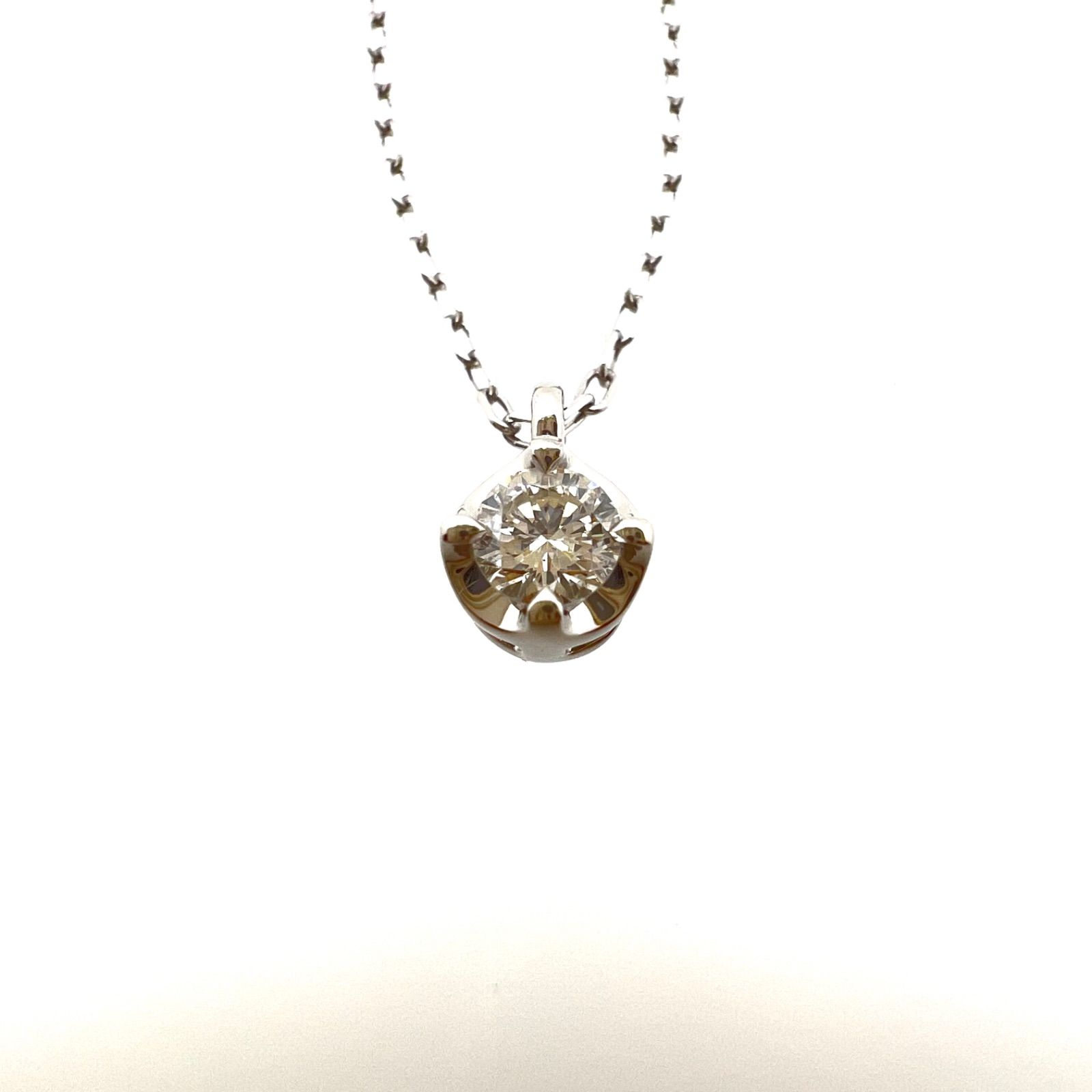 新品仕上げ済】4℃ プラチナダイヤモンドネックレス