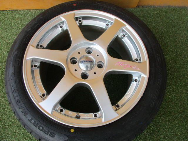 【中古】　送料込み　5次元　ファイアボール　185/55R16　ラヂアルタイヤSET
