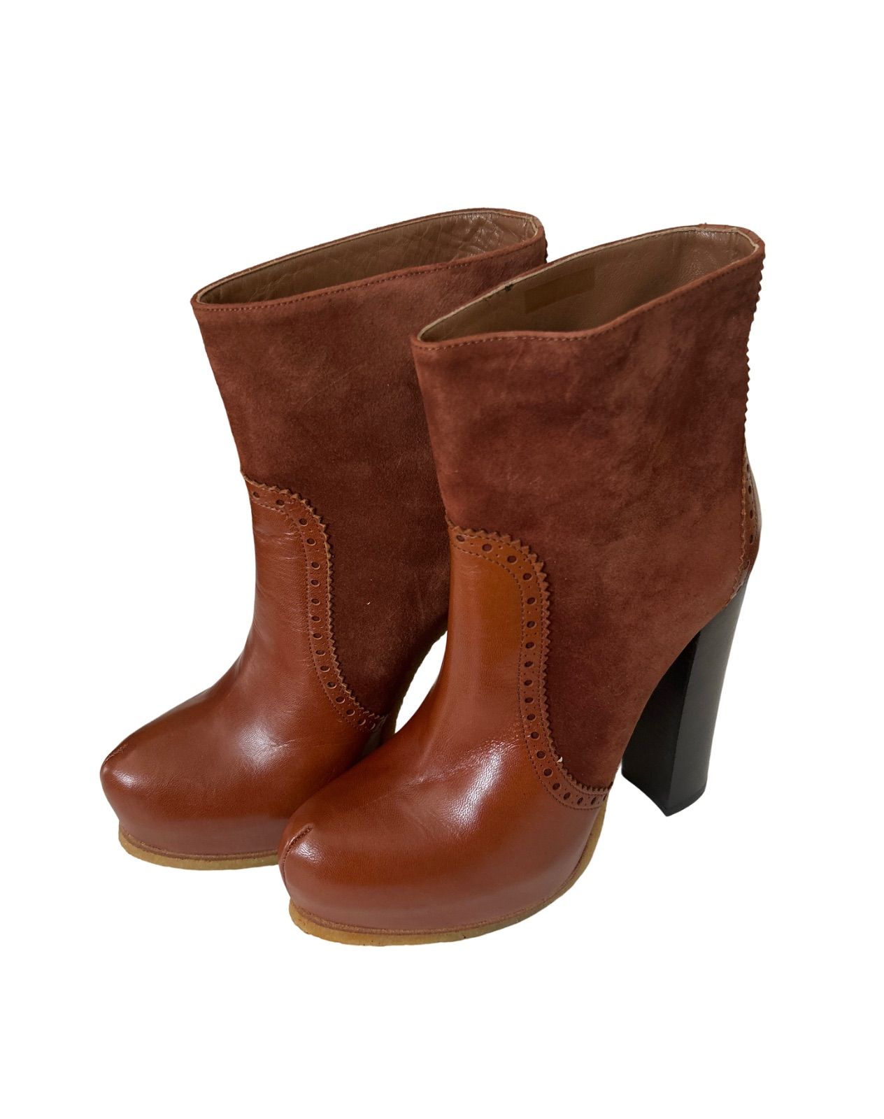 Z1507【美品】JILL STUART ジルスチュワート ショートブーツ レディース ブラウン 茶色 サイズ36