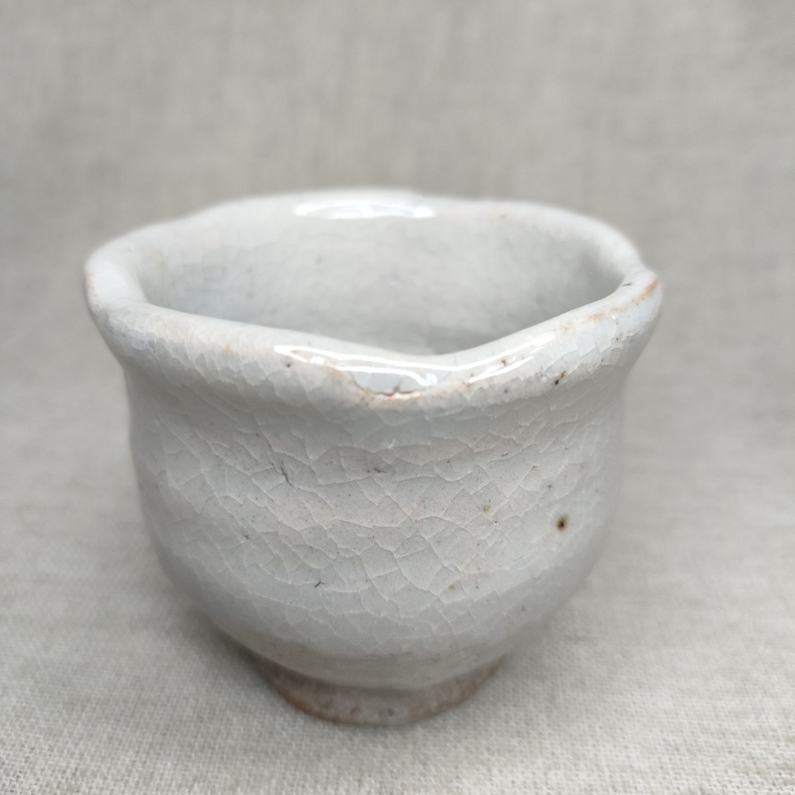 粉引ぐい呑 花弁ぐい呑 sake-cup gui-nomi sazan-gama - メルカリ