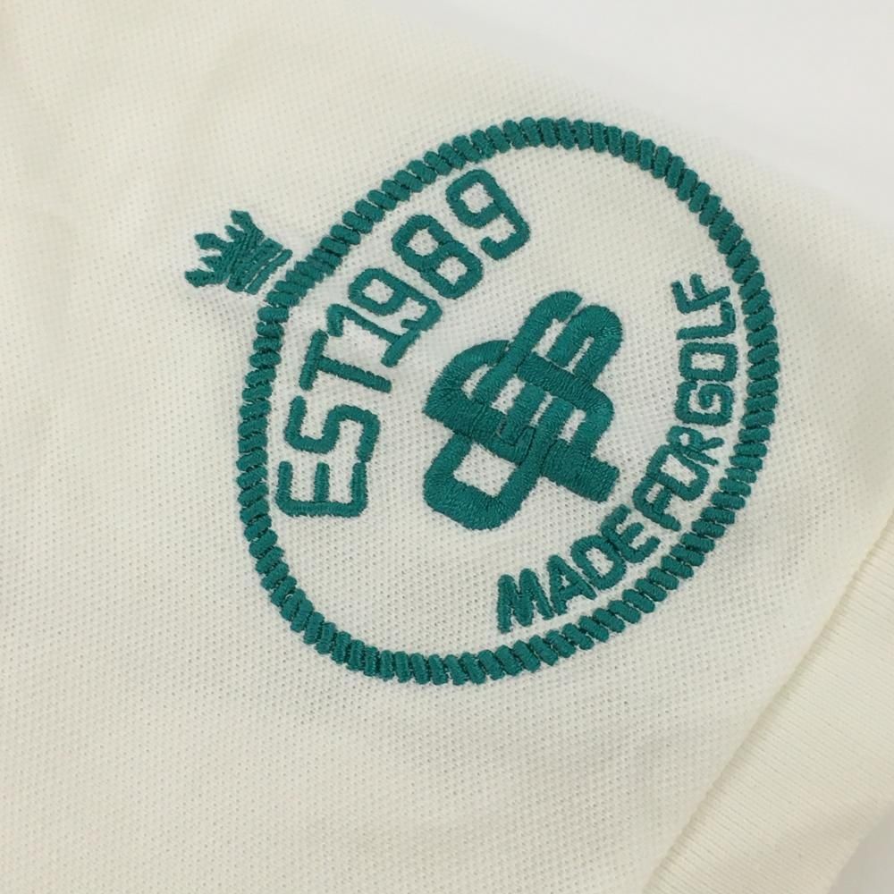 パーリーゲイツ☆ 新品 紫外線遮蔽 クーリング効果 フラッグワッペン ポロシャツ パーリーゲイツ☆ 新品 紫外線遮蔽 クーリング効果 フラッグ