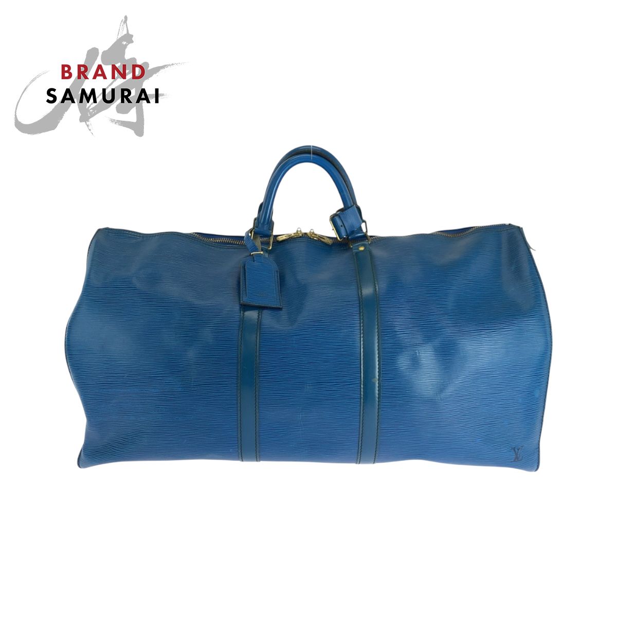 LOUIS VUITTON ルイヴィトン エピ キーポル60 男女兼用 トレドブルー ブルー ゴールド金具 エピレザー M42945 ボストンバッグ 502258