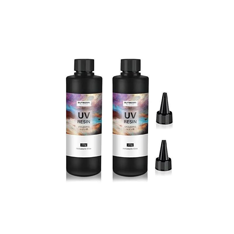 Bonsky UVレジン液 375g レジン液 UV/LED対応 レジン液 高い透明 詰替