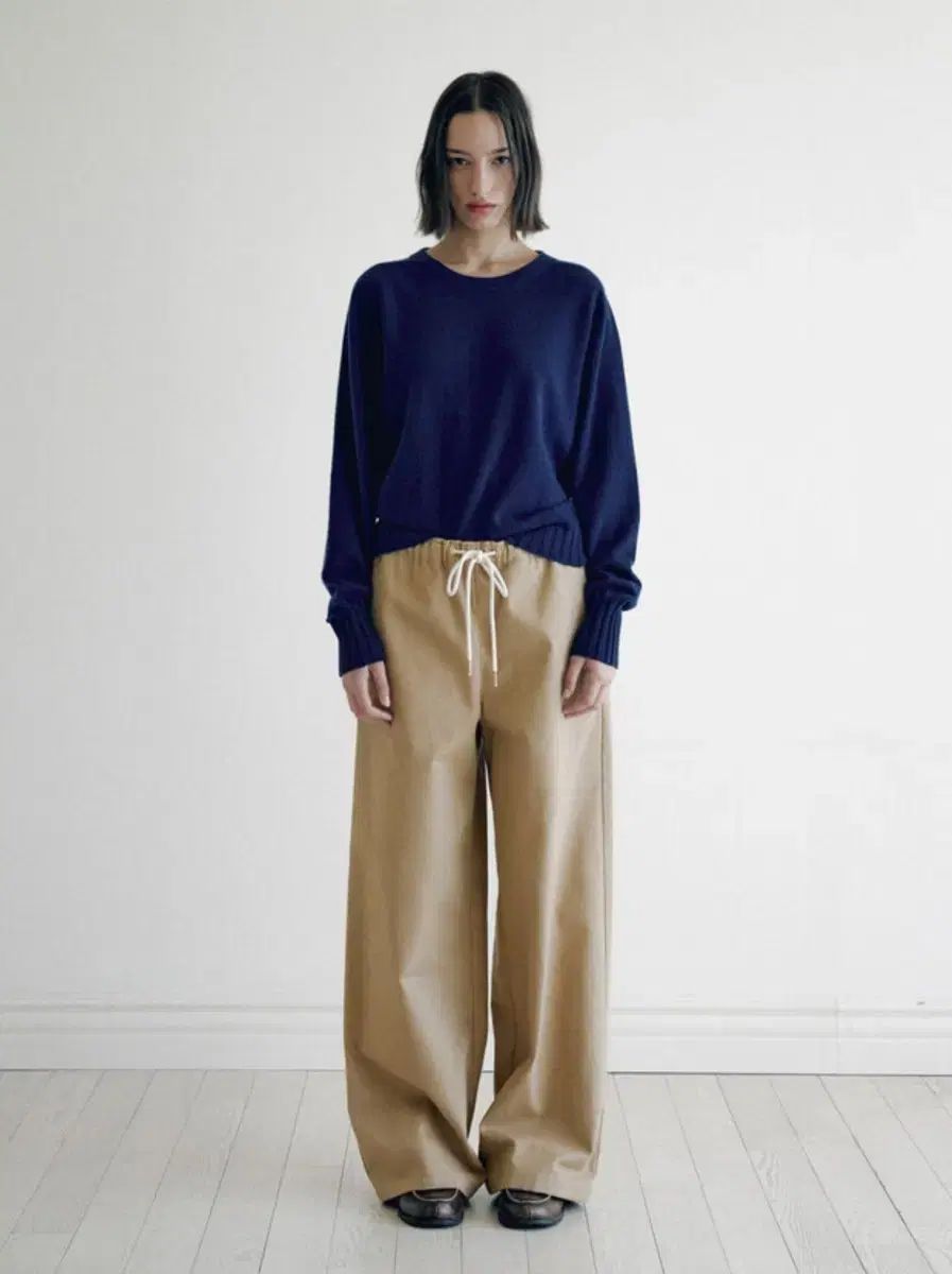 ファスク the reum LEROY COTTON WIDE PANTS ベージュ