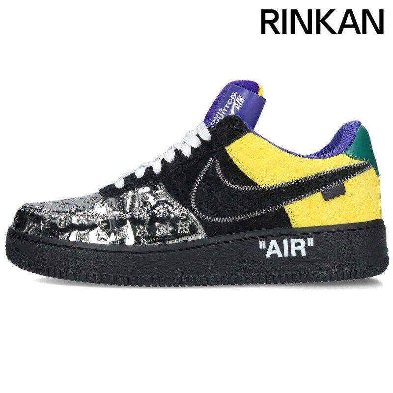 ルイヴィトン ×ナイキ NIKE  AIR FORCE 1 LOW モノグラムレザーローカットスニーカー メンズ US9