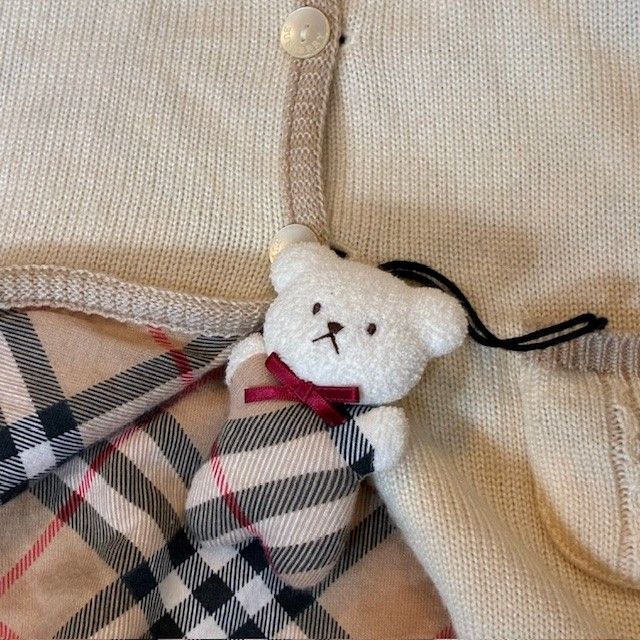バーバリー 新生児～ BURBERRY LONDON 豪華リバーシブルベビーポンチョ 