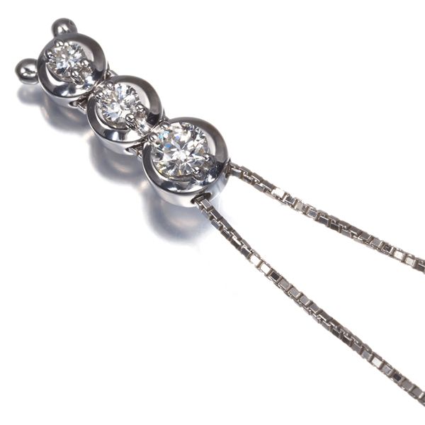 さき TASAKI タサキ ネックレス ダイヤ ダイヤモンド 0.24ct G SI2 EX