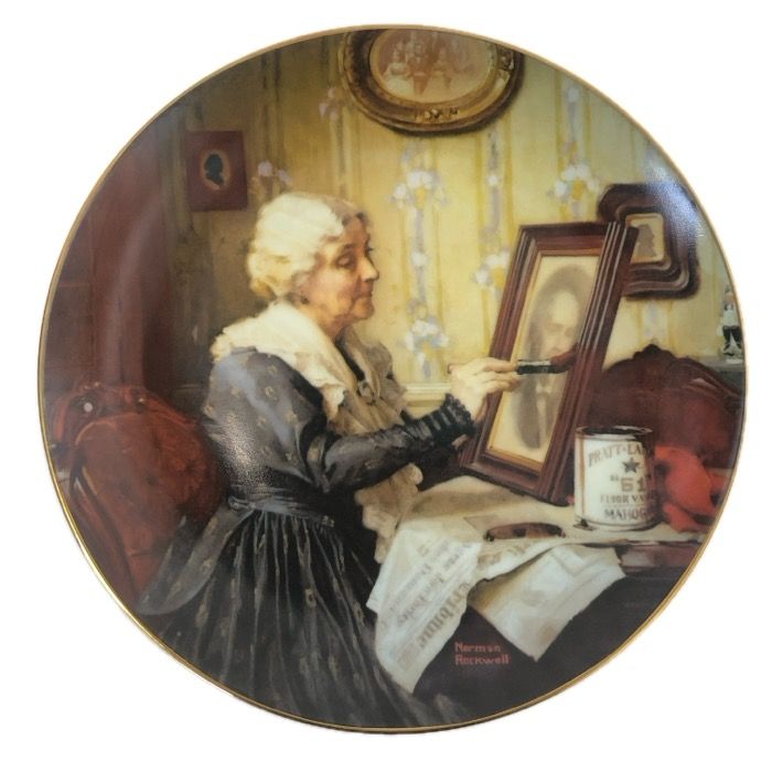 レア⭐︎ノーマンロックウェルの絵皿 レア GORHAM ノーマンロックウェル 四季絵皿 4枚セット