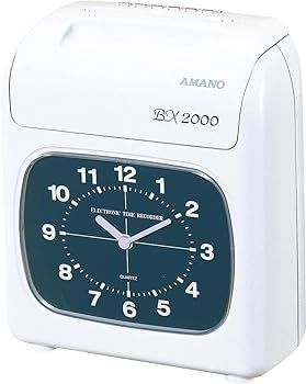 通電確認OK】AMANO アマノタイムレコーダー タイムカード BX2000