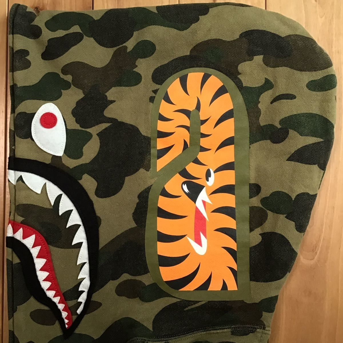 ☆初期☆ フランケンタグ 1st camo green シャーク パーカー Lサイズ