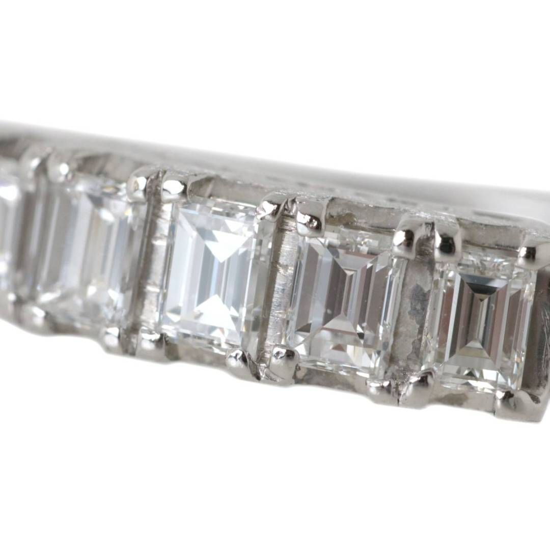 Pt900 ダイヤモンドデザインリング 12.5号 5.4g ダイヤ一文字リング 角ダイヤモンド 刻印:1.05 指輪 FS 磨き仕上げ品 Aランク  メルカリShops