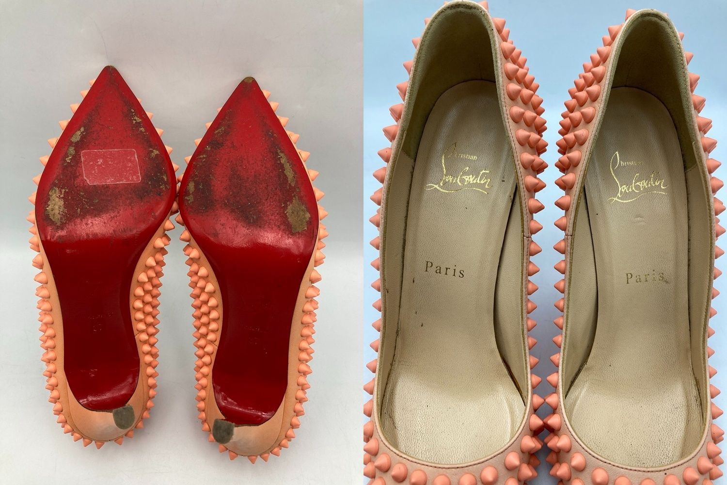 Christian Louboutin クリスチャンルブタン スパイクスタッズ レザー  