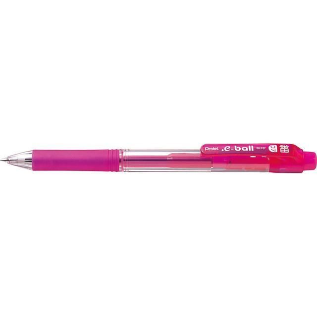 まとめ ぺんてる ドットイーボール 0.7mm ピンク軸 黒 BK127P ×100セット