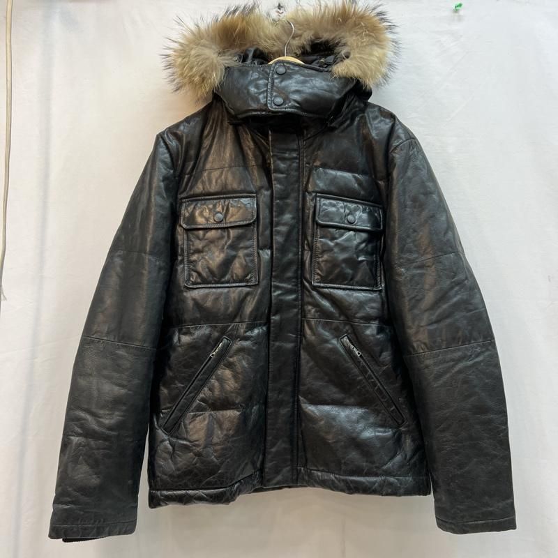 ポール・スミス　レザーダウンジャケット PS Paul Smith】【アウター】ピーエスポールスミス『レザー