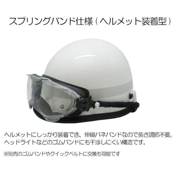 ゴーグル型保護めがね YG-6000 クイックベルト仕様 ヘルメット装着タイプ 山本光学 消防ゴーグル ハード成型レンズ