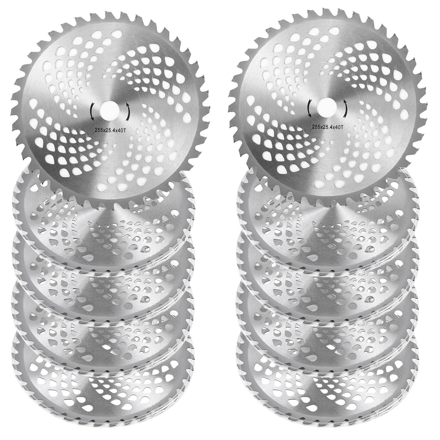 Style:10枚セット Chaoxinyizu 草刈り機 替え刃 草刈用 チップソー 10枚セット 草刈り機の刃 外径255mm×40T 刃数 耐久性 簡単取り付け タイル 雑草 除草