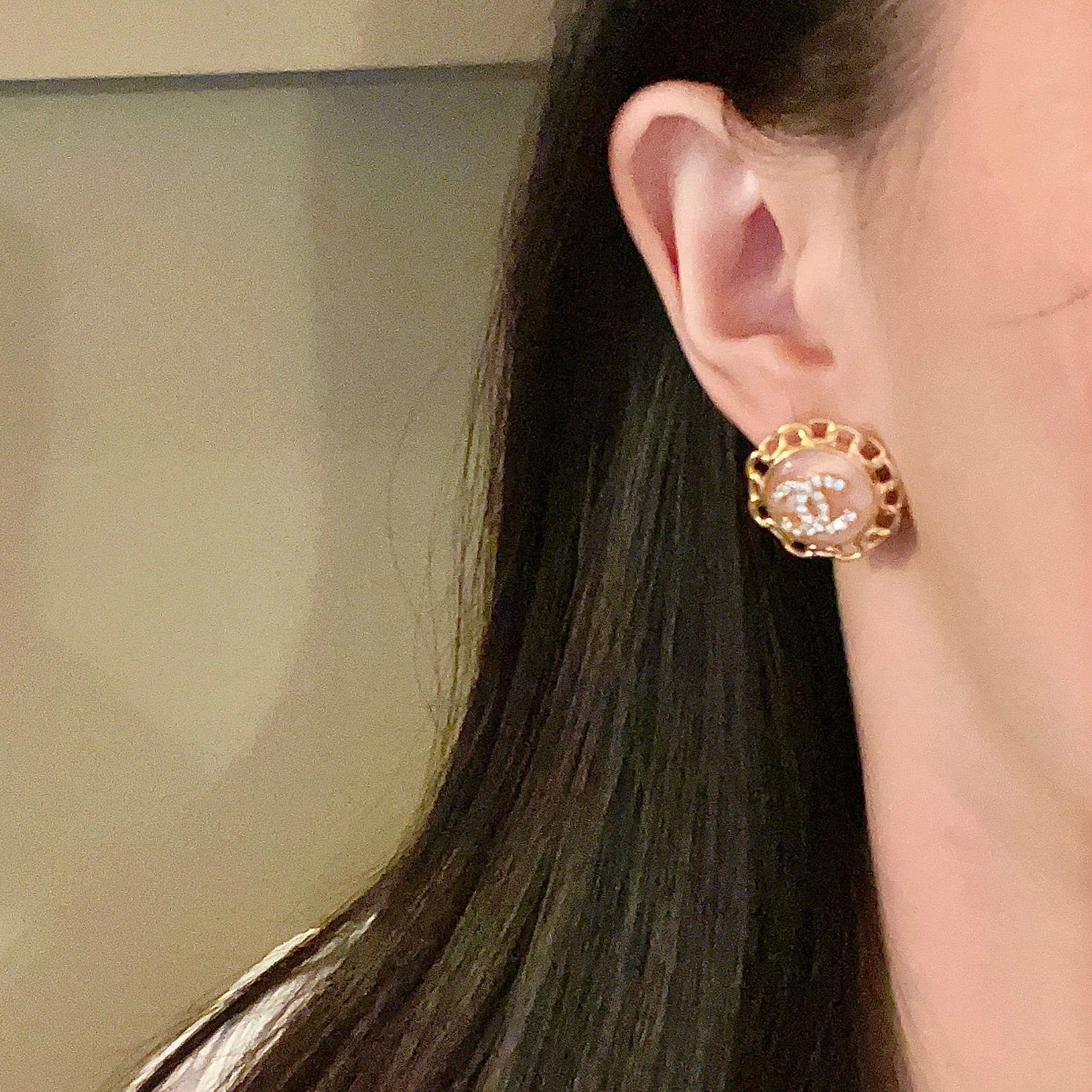 【マストバイ!いつの時代も魅力的に♢】CHANEL *ピアス 今日特価】CHANEL ヴィンテージ ダブル C ピアス 送料無料 限定