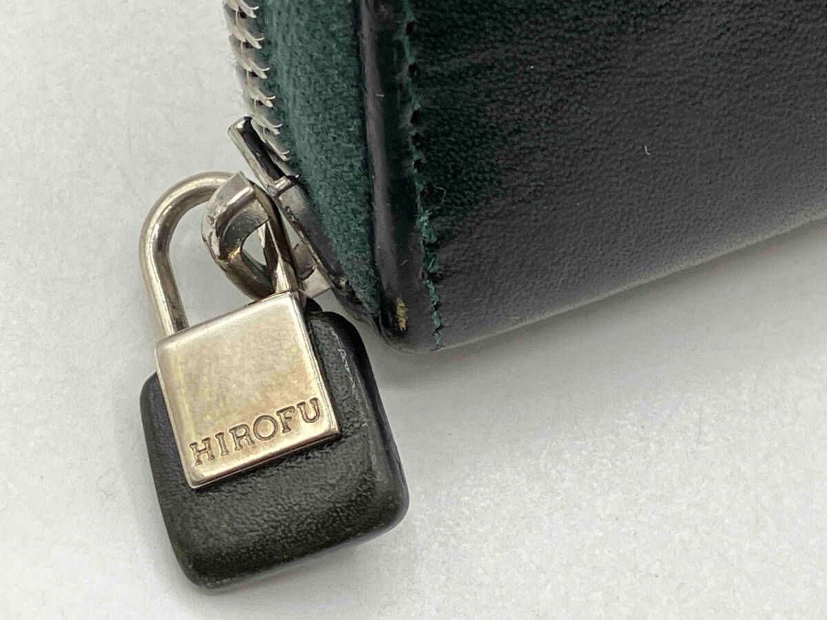 【新品】HIROFU 三つ折り財布 グリーン センプレ】三つ折り財布 レザー ウォレット 本革（商品番号：P25