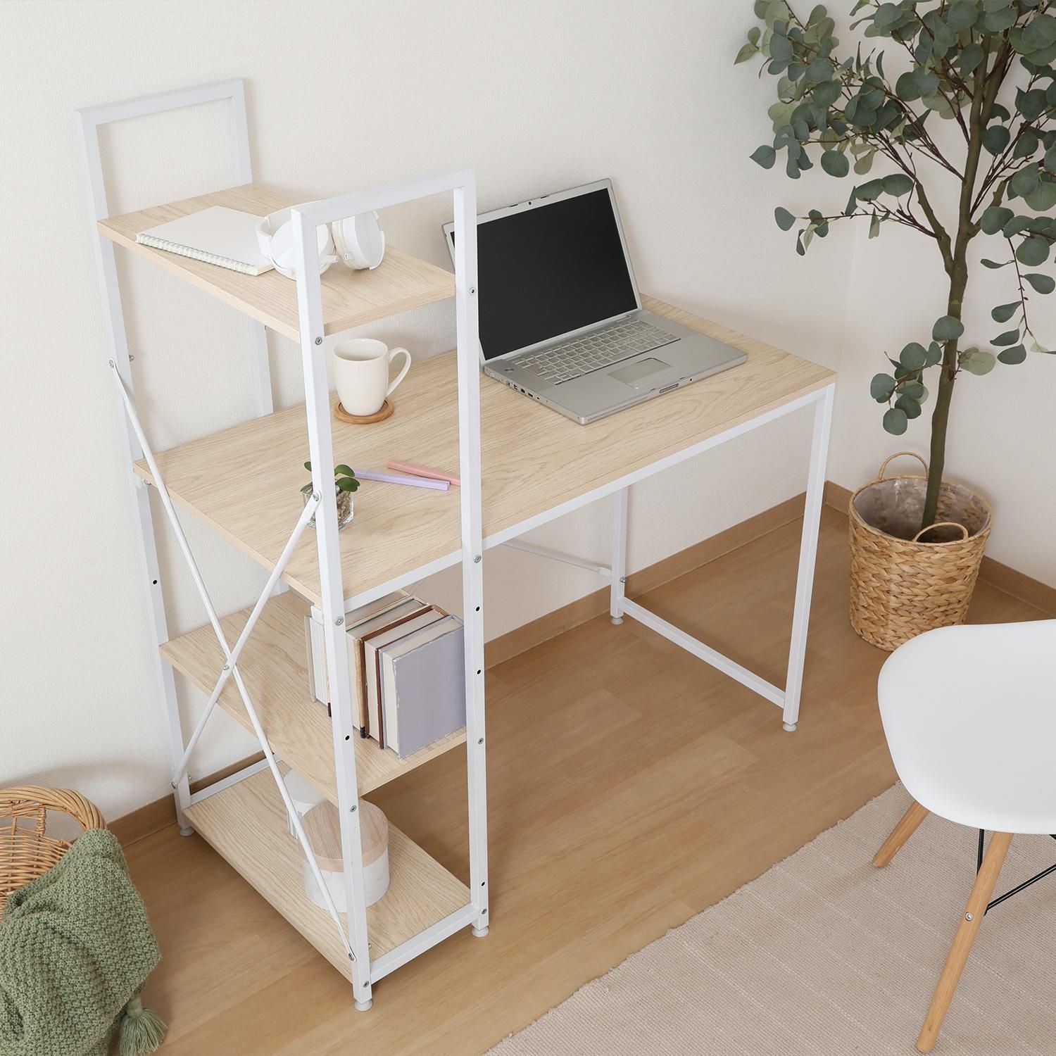 ラック付き ワークデスク