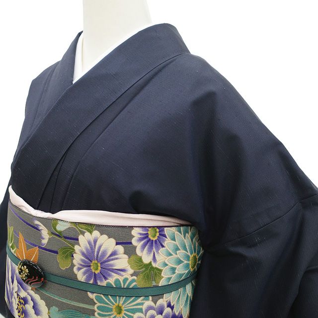 新古品】 本場大島紬 単衣 訪問着 着物 未使用 正絹 春 秋