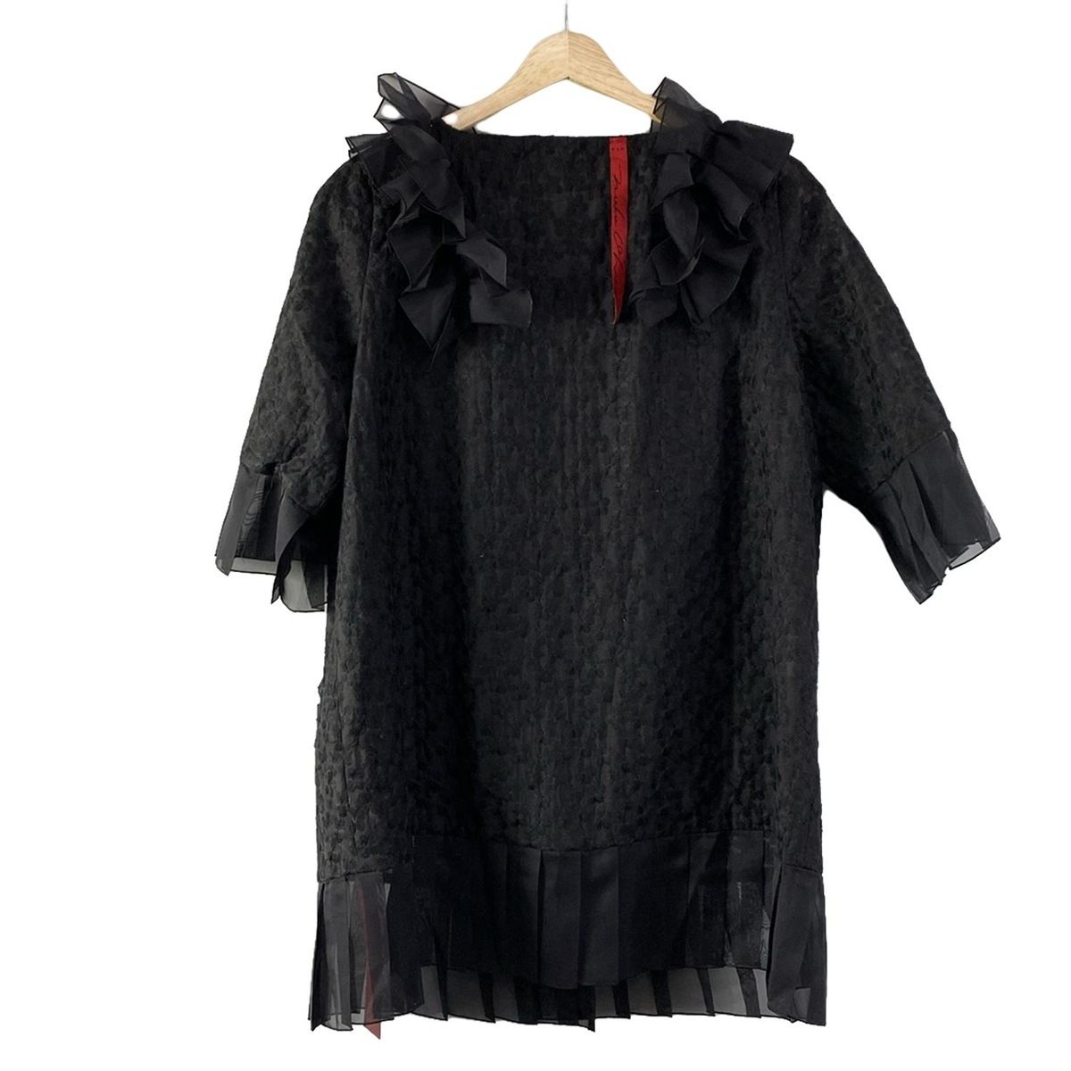 美品】NOKO OHNO ノコオーノ ジャケット 花 フラワー ビジュー 黒