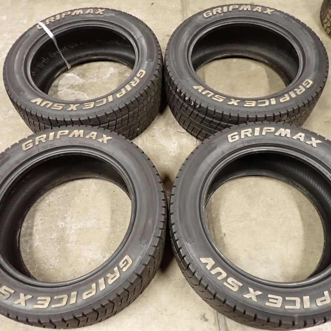 冬4本 会社宛 285 50R20 116H GRIPMAX GRIPICE SUV ランクル200 レクサスLX ベンツW463 ゲレンデ ホワイトレター NO F1831