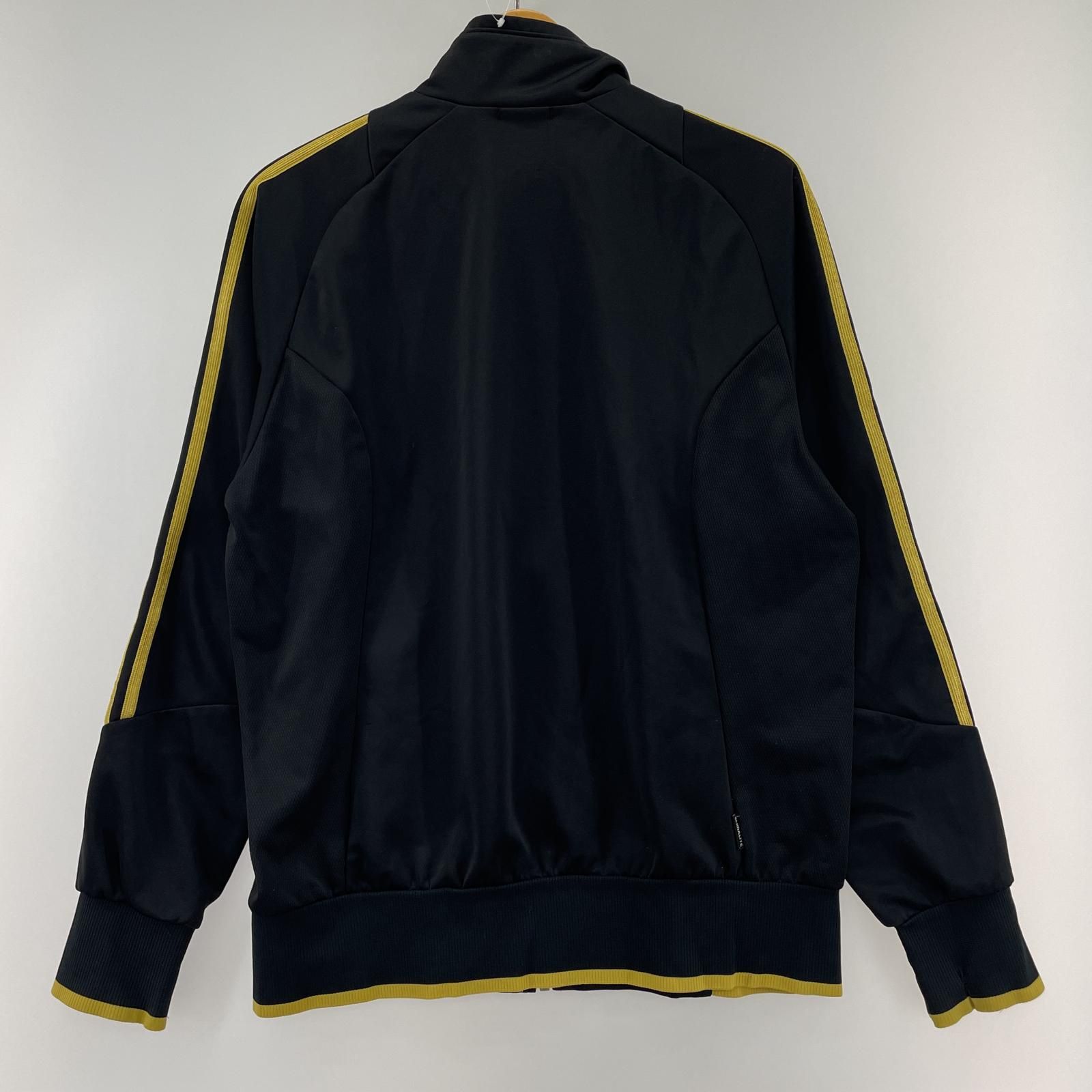 adidas アディダス 袖ライン トラックジャケット sizeL/ブラック 